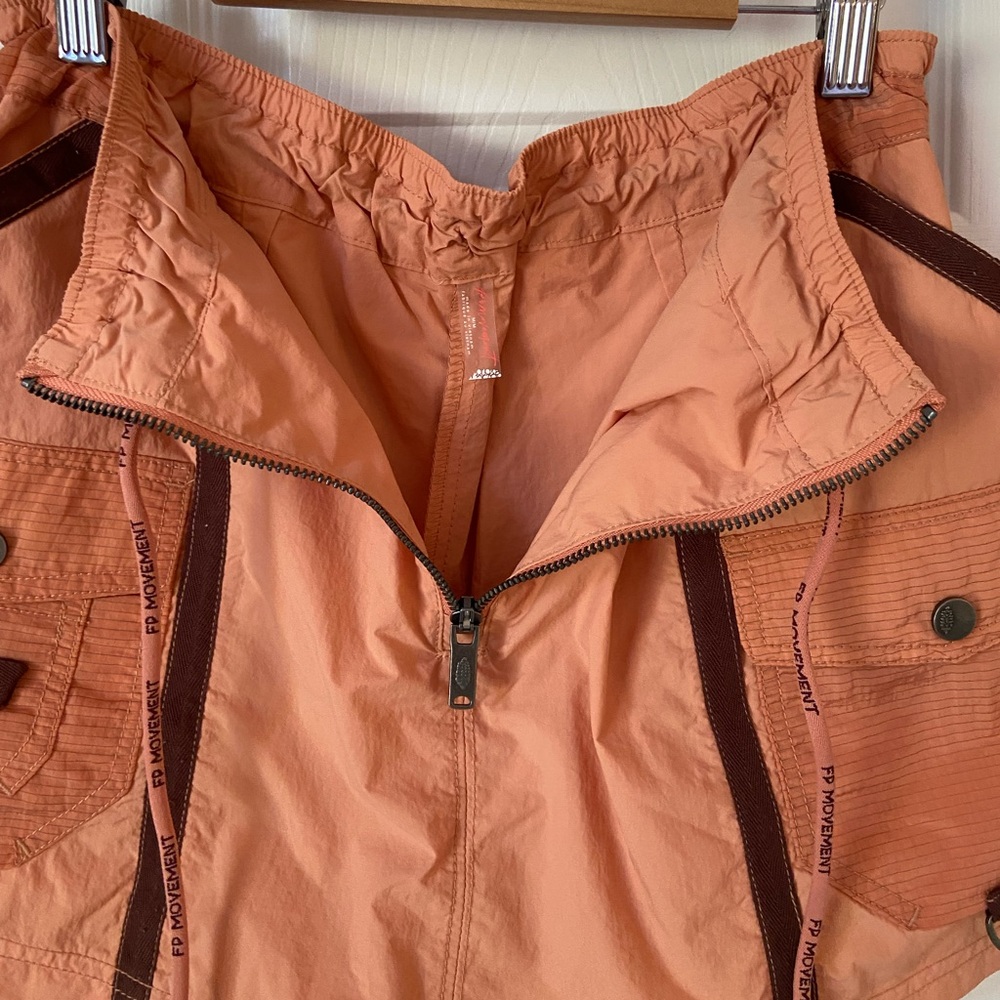 FP Movement by Free People Peach Utility Skort with Brown Trim - Picture 4 of 6
